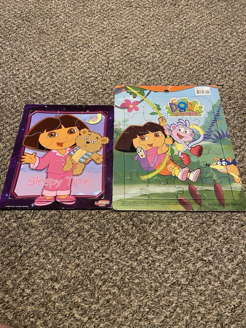 2 Dora The Explorer Nick Jr. Puzzle Lot